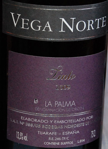 Vega Norte Tinto 2009